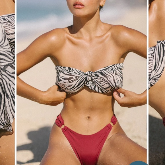 Super sexy red bikini (eco friendly) from Away That Day. Made in the UK - Picture 2 of 7